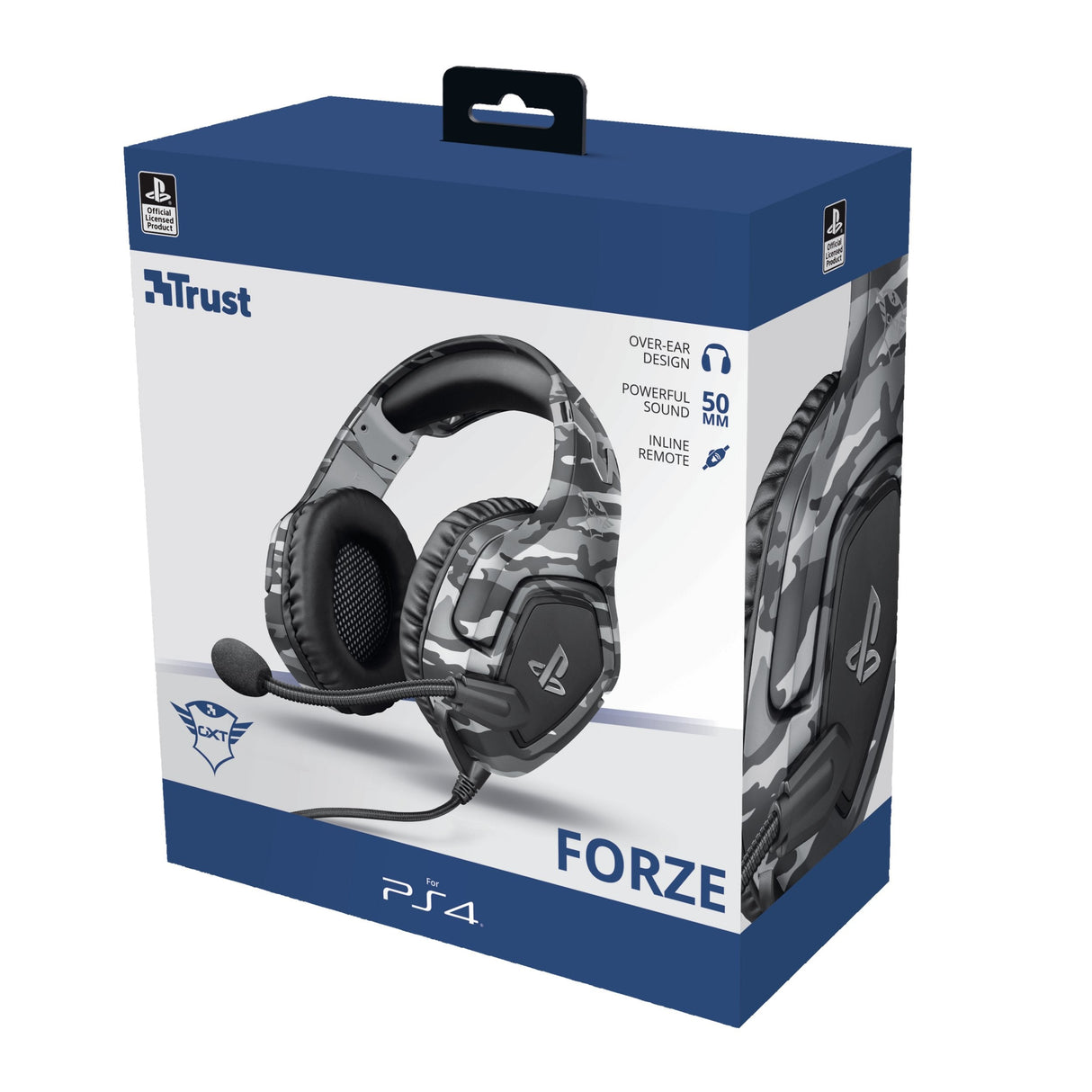 Auriculares  Trust Gxt 488 Forze Ps4  Alámbrico Diadema Juego Negro, Gris