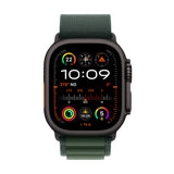 Apple Watch Ultra 2 Gps + Cellular 49mm Titanium Black Case With Dark Green Alpine Loop Large Eu Mx4t3