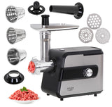 Picadora De Carne Adler Con Triturador Ad 4813 Plata/Negro, 600 W, Nãºmero De Velocidades 2, Rendimiento (Kg/Min) 1