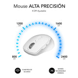EAN 8436586743024 - SUBBLIM RATON OPTICO DUAL COMFORT ERGO DUAL BATERIA BLANCO ratón Universal mano derecha Bluetooth + USB T imagen 4
