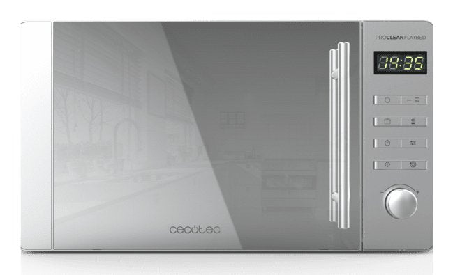 Cecotec Proclean 5120 Flatbed Mirror Gris Microondas Con Grill Encimera 20 L 700 W