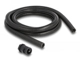 Delock Cableschutzschlauch 2 M X 15,8 Mm Mit 2 X Pg11 Schlauchverschraubung Set Schwarz