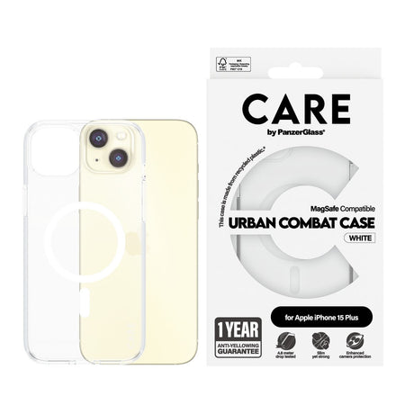EAN 5715685005541 - PanzerGlass CARE™ by ® Urban Combat Case Transparent w. White MagSafe iPhone 15 Plus funda para teléfono  imagen 2