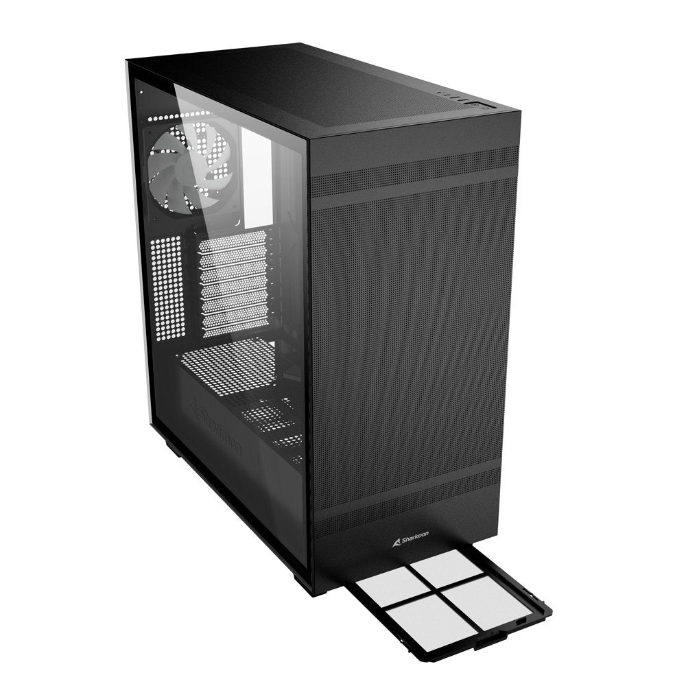 Caja Pc Sharkoon Rebel C50 Rgb Atx Full Tower Negro 4044951038244