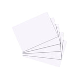 Fichas Herlitz 100 Piezas En Blanco A7, Papel