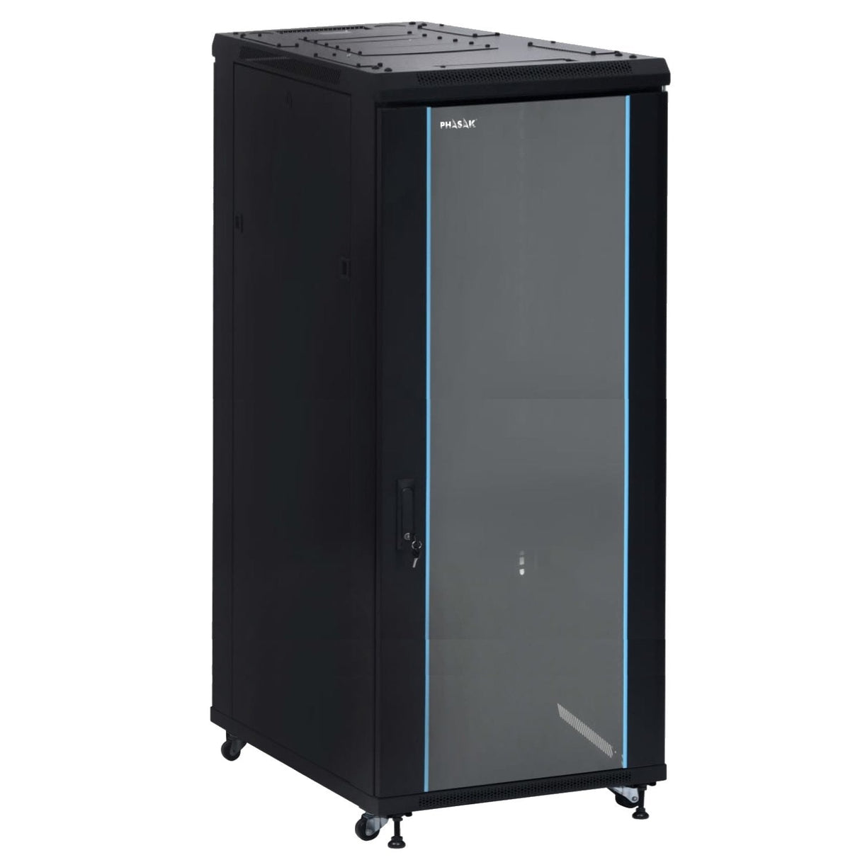Armario Rack De Suelo 19 " Phasak Pro 42u Negro 800x800 Montado Pho 8842
