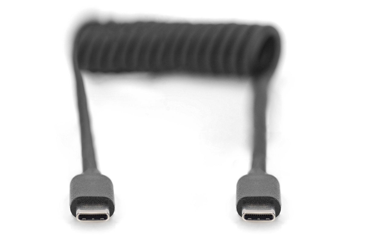 Digitus Cable De Espiral Usb-C->Usb-C  1m Usb-C->Usb-C Negro