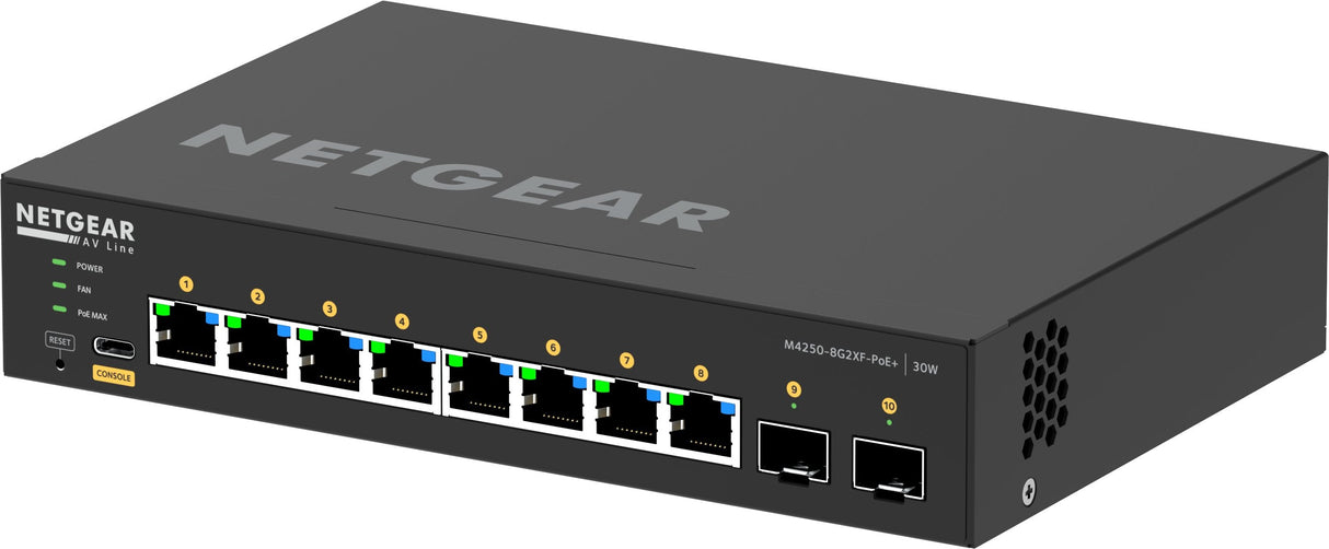Netgear Gsm4210px-100eus Switch Gestionado L2/L3 Gigabit Ethernet (10/100/1000) Energía Sobre Ethernet (Poe) Negro