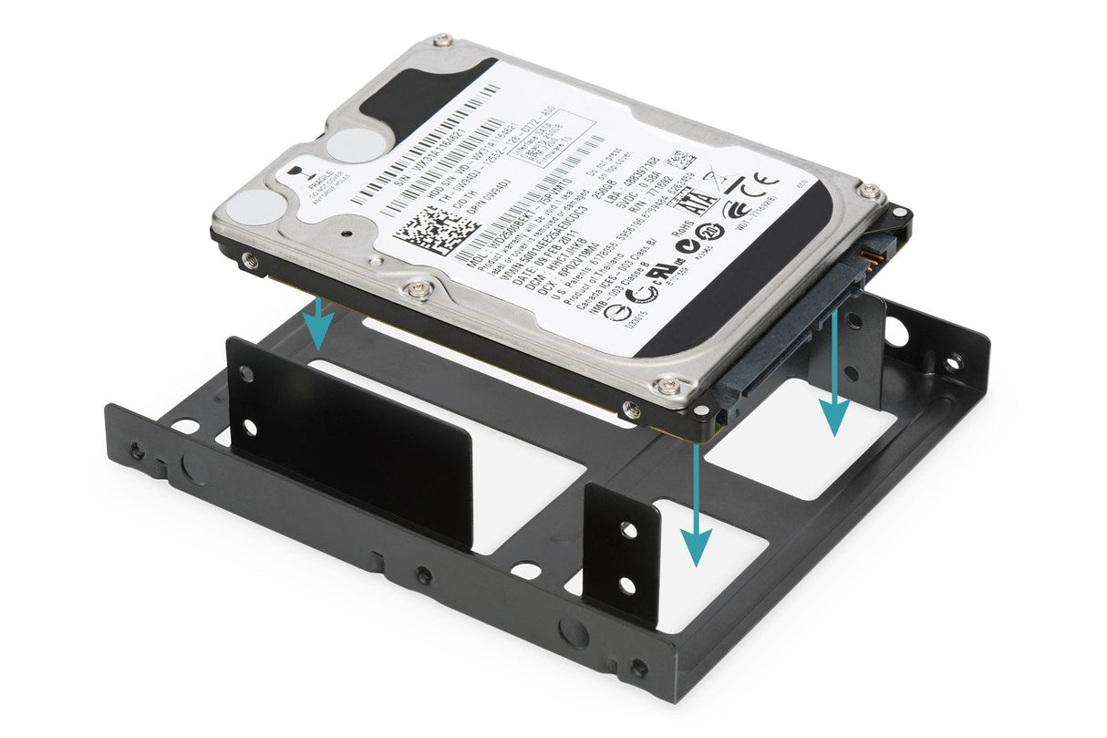 Digitus Da-70434 Marco De Montaje Ssd / Hdd 2x 2.5 A 3.5 (Ata Sata Ssd) Kit De Metal