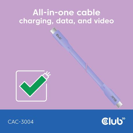 EAN 8719214473235 - CLUB3D CAC-3004 cable USB USB4 Gen 2x2 2 m USB C imagen 4