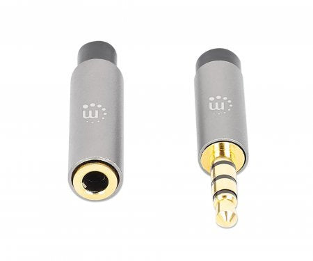 EAN 0766623356022 - Manhattan 356022 cable de audio 1 m 3,5mm Negro, Plata imagen 4