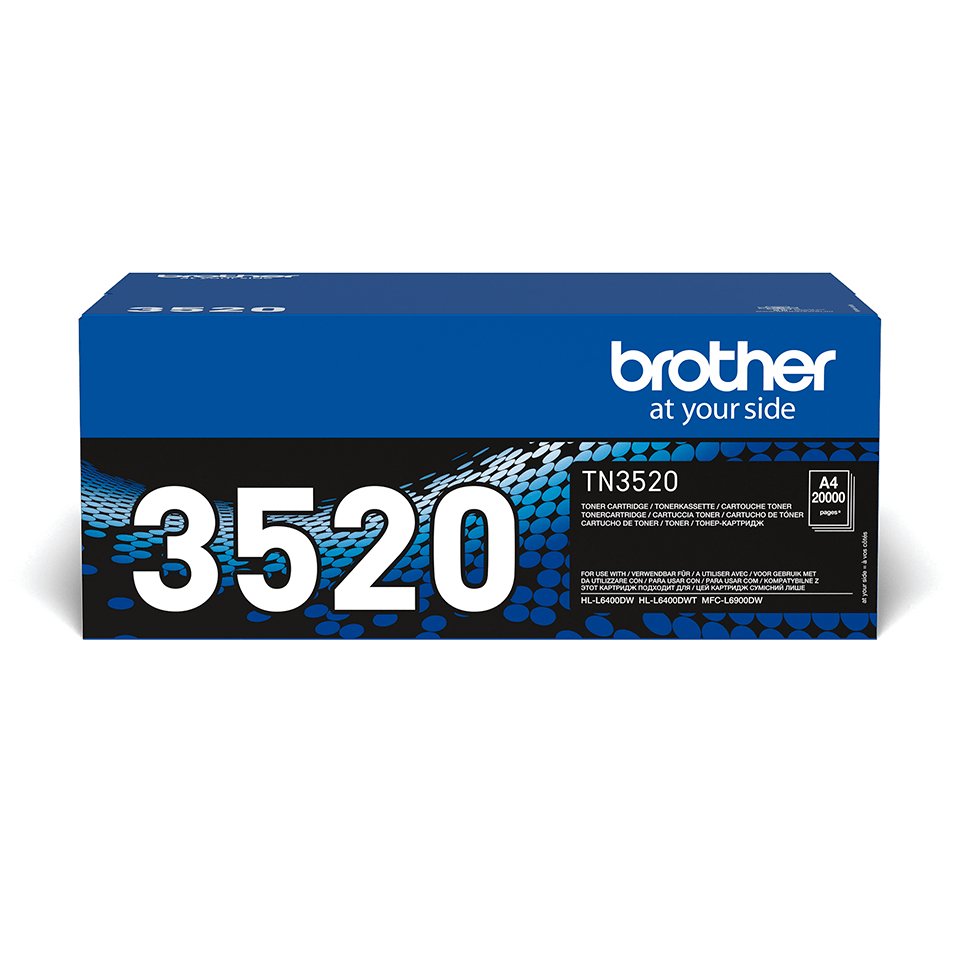 EAN 4977766755672 - Brother TN-3520 cartucho de tóner 1 pieza(s) Original Negro imagen 1