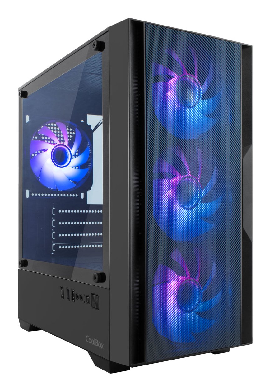 Caja Sobremesa Microatx Gm220 Mpfusion Negro Coolbox