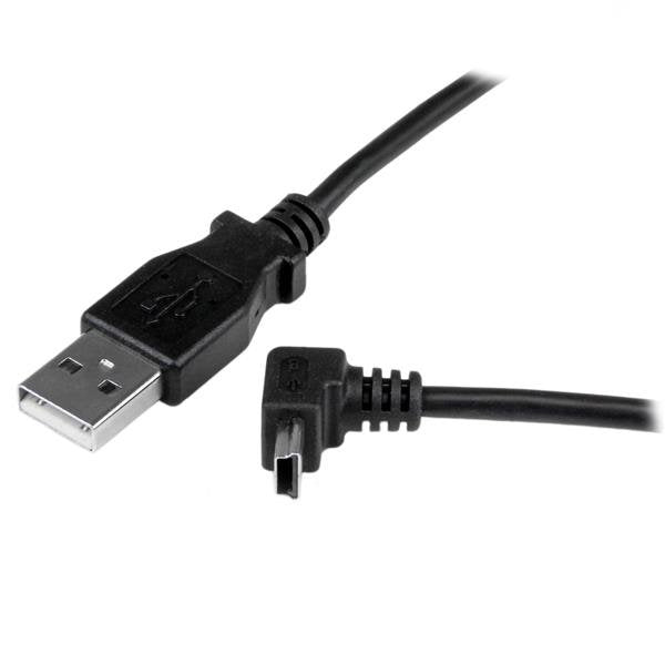 Startech Cable Usb A Mini Usb Acodado En Angulo Hacia Arriba 1m Negro Usbamb1mu