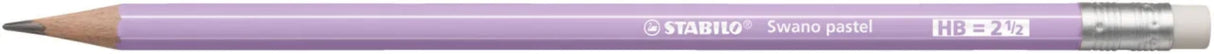 Stabilo Lapiz Grafito Con Goma Swano Pastel Lila -12u-