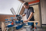 Tronzadora E Ingletadora A Batería Bosch Professional Biturbo Gcm 18v-216 D Professional Sierra Tronzadora E Ingletadora Azul, Sin Batería Ni Cargador