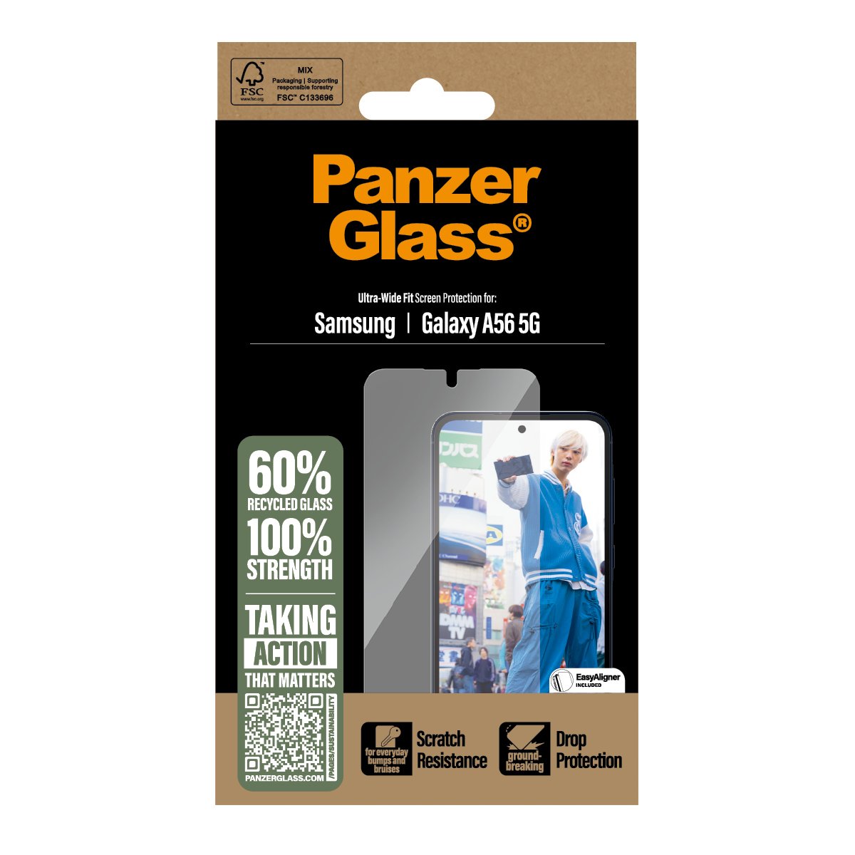 EAN 5715685017261 - PanzerGlass ® Screen Protector Samsung Galaxy A56 5G | Ultra-Wide Fit w. EasyAligner Protector de pantall imagen 3