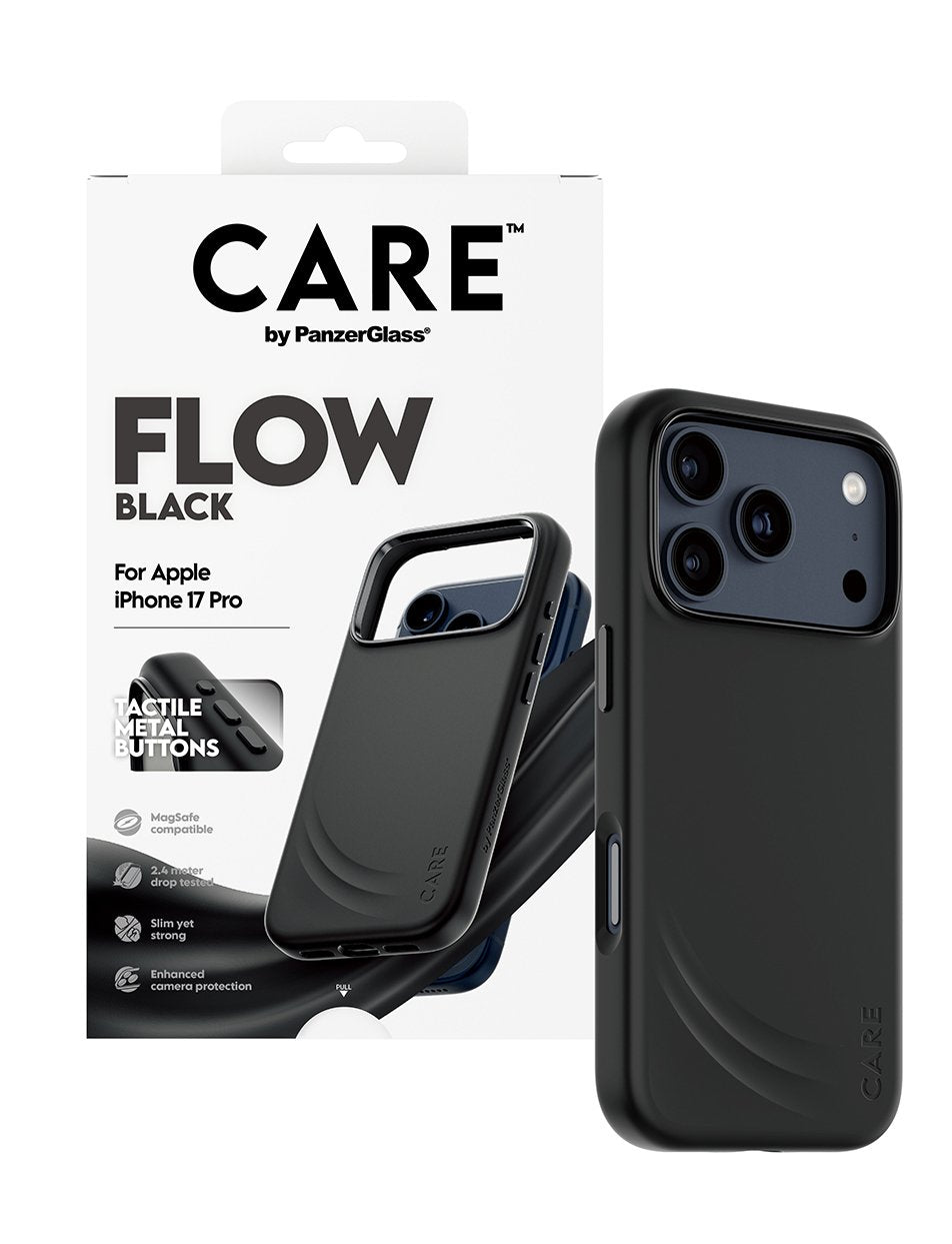 Panzerglass Care By ® Flow Case Black W. Magsafe Iphone 17 Pro Funda Para Apple - Iphone 17 Pro Negro