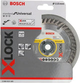 Bosch Disco De Corte De Diamante X-Lock Estándar Para Universal 115 Mm 2608615165