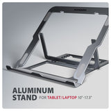 EAN 8595247909244 - Axagon STND-LAG Laptop-Ständer, höhenverstellbar, faltbar, Aluminium Soporte para ordenador portátil y ta imagen 2