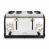 EAN 4260645681033 - Lauben LBN4ST1500BC tostadora 6 4 rebanada(s) 1500 W Negro, Acero inoxidable imagen 4