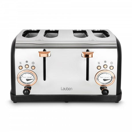 EAN 4260645681033 - Lauben LBN4ST1500BC tostadora 6 4 rebanada(s) 1500 W Negro, Acero inoxidable imagen 4