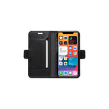 Dbramante1928 Copenhagen Slim Funda Con Tapa Para Teléfono Móvil Cuero De Grano Entero Negro Para Apple Iphone 12 Mini