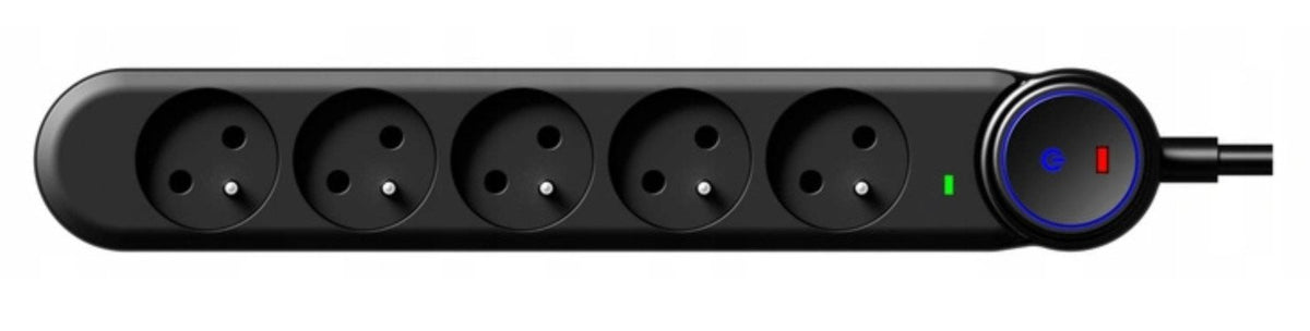 EAN 5906721173014 - ART F2115 base múltiple 5 m 5 salidas AC Interior Negro imagen 11