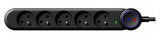 EAN 5906721173014 - ART F2115 base múltiple 5 m 5 salidas AC Interior Negro imagen 11