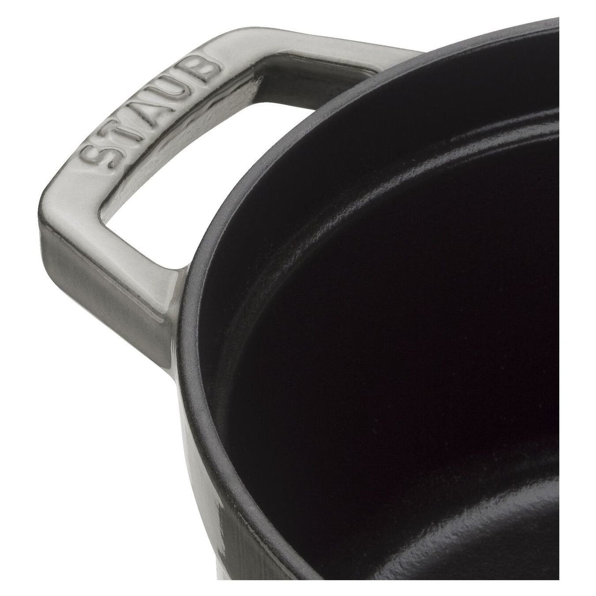 Staub Round Cocotte, Hierro Fundido De 26 Cm, Gris Grafito