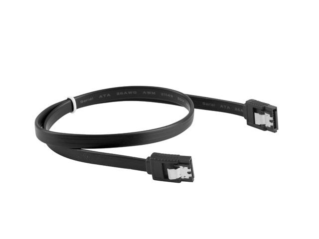 Cable Sata Iii Lanberg Ca-Sasa-14cu-0030-Bk 2*Sata Hembra 26awg 30cm Negro
