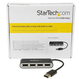 Startech Hub 4 Puertos Usb 2.0  Negro    St4200mini2