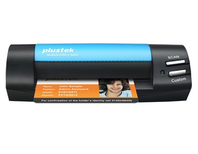 Plustek Mobileoffice S602 1200 X 1200 Dpi Escáner De Tarjetas De Visita Negro, Azul A6
