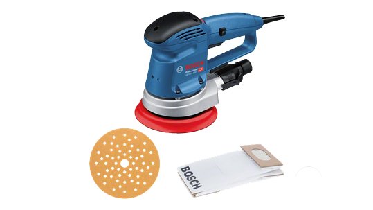 Lijadora Excéntrica Bosch Professional Gex 34-150 Professional Azul/Negro, 340 Vatios 601372800