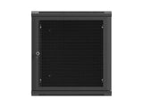 Lanberg Rack Cabinet 19in Wall-Mount 12u 600x600 Flat Pack With Perforated Door Black