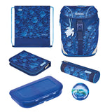 EAN 4008110344546 - Herlitz SoftLight Plus GreenLine Deep Sea juego de mochila escolar Niño Poliéster Azul imagen 1