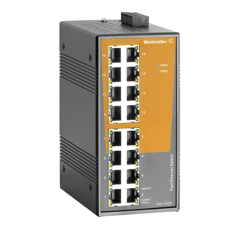 Weidmüller 2682150000 Ie-Sw-El16-16tx Industrial Ethernet Switch 10 - Switch - Ethernet