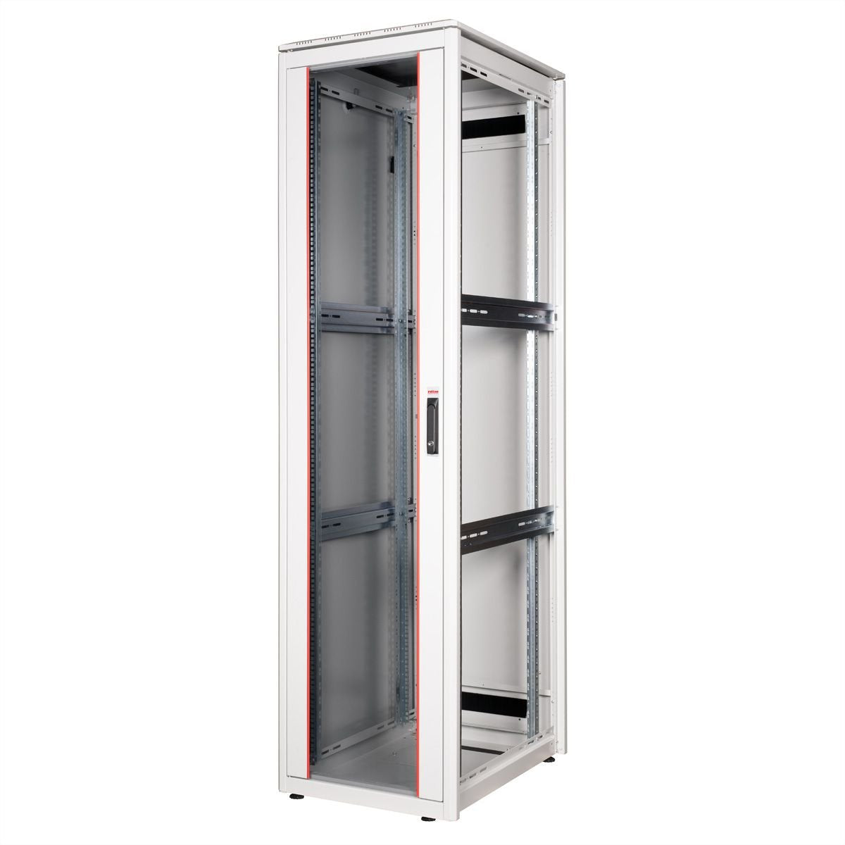 Roline 19-Zoll Netzwerkschrank Pro 47 He, 600x800 Bxt Glastr Grau
