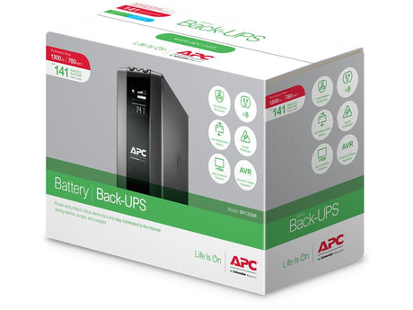 EAN 0731304346906 - APC BR1300MI sistema de alimentación ininterrumpida (UPS) Línea interactiva 1,3 kVA 780 W 8 salidas AC imagen 7
