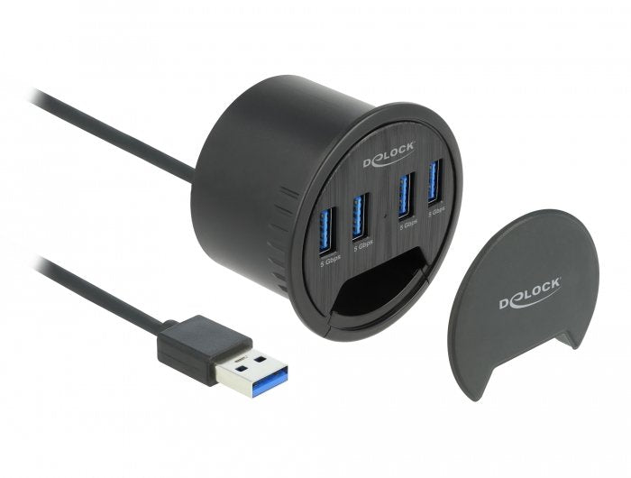Delock 4 Port Tisch-Hub Mit 4x Superspeed Usb Typ-A Port