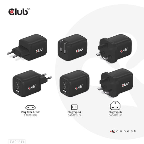 EAN 8719214472658 - CLUB3D CAC-1913 cargador de dispositivo móvil Teléfono móvil, Portátil, Smartphone, Universal Negro Corri imagen 4