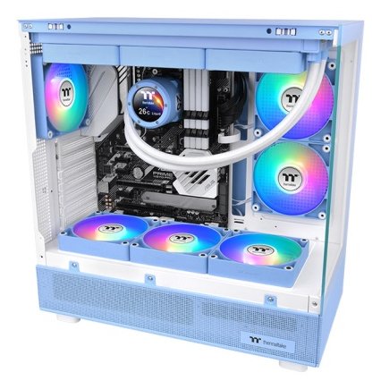 Ventilador De Pc Thermaltake Ct140 Argb Syncr (Paquete De 2, 140 Mm)Cl-F203-Pl14bu-A Azul