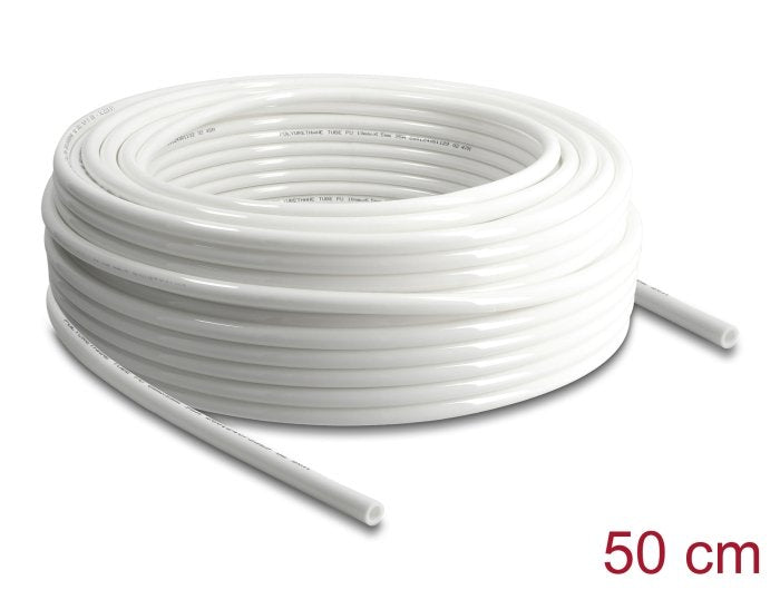 Delock Manguera Neumática 10 X 6,5 Mm 50 M Rollo Blanco