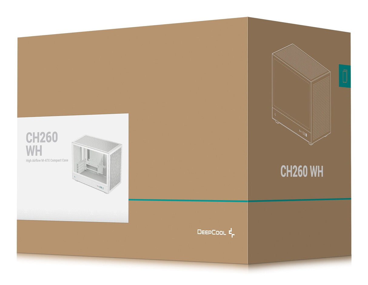 Cajas Pc Deepcool R-Ch260-Whngm0-G-1 Blanco