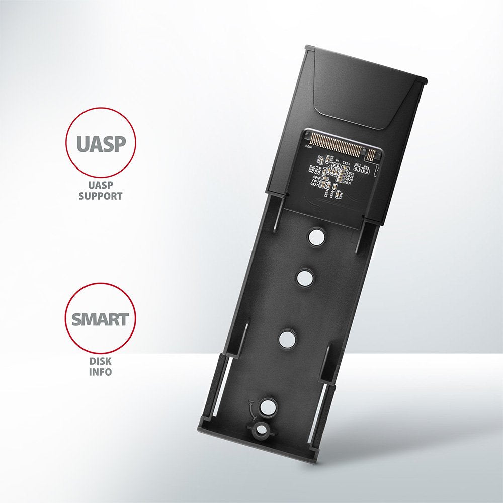 Axagon Eem2-Gtsa Caja Para Disco Duro Externo Caja Externa Para Unidad De Estado Sólido (Ssd) Gris M.2