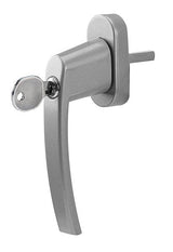 Manilla De Ventana Olympia Con Cerradura Fgs 100, Plateada