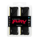 Memoria  Kingston Fury Dimm Ddr4 32 Gb 3200 (4x 8 Gb) Kf432c16bb2ak4/32, Beast Rgb, Intel Xmp Kf432c16bb2ak4/32 Negro