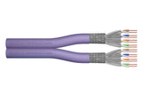 Cable De Instalación Cat 6 U-Utp, 250 Mhz, Awg 23/1 Dca (Lszh-1), 500 M Cartón, Doble, Violeta