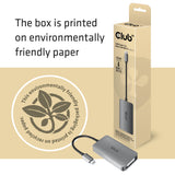 EAN 8719214471651 - CLUB3D CAC-1510-A adaptador de cable de vídeo 0,25 m USB Tipo C DVI-D Gris imagen 2