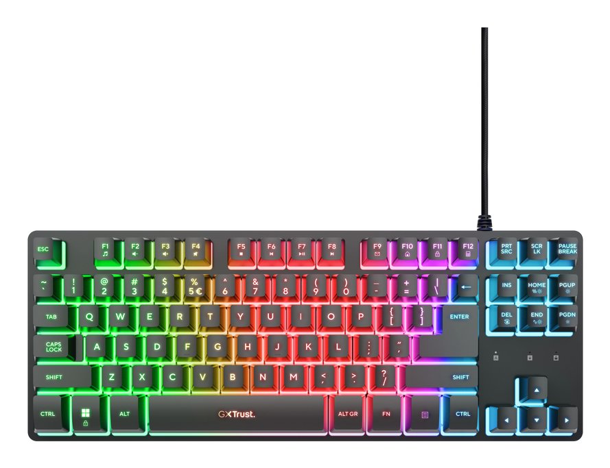 EAN 8713439258868 - Trust GXT 833 Thado TKL teclado Juego USB QWERTY Inglés de EE. UU. Negro imagen 2